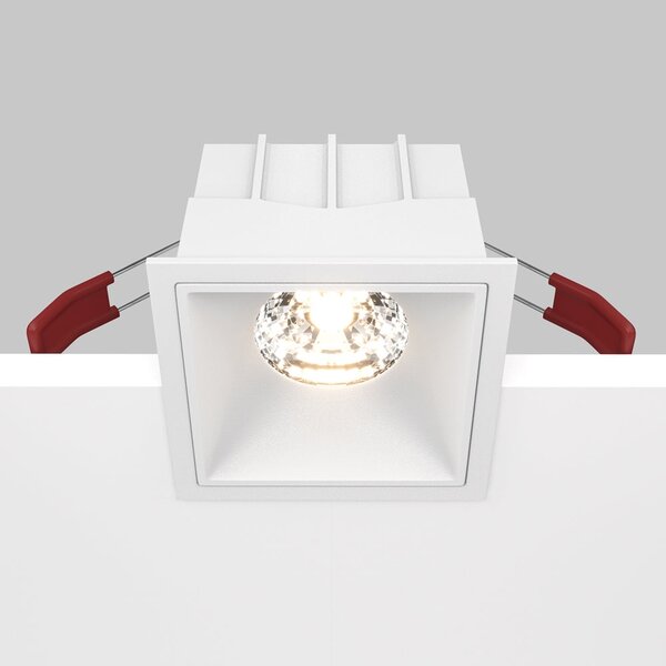 Maytoni downlight Alfa LED 15W 36° zápustné čtvercové svítidlo bílé Jednoduchá3000KAno