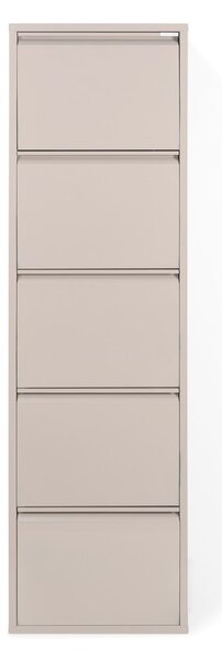 Taupe kovový výklopný botník 50x169x15 cm Billy – Spinder Design