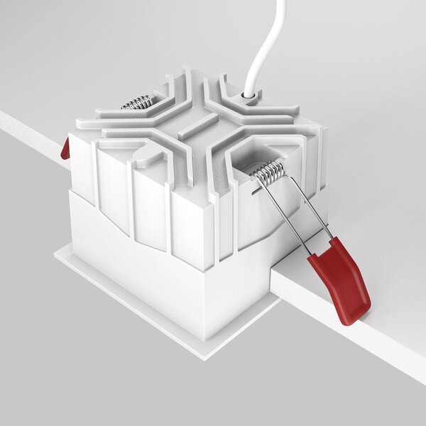 Maytoni downlight Alfa LED 15W 36° zápustné čtvercové svítidlo bílé Jednoduchá3000KAno