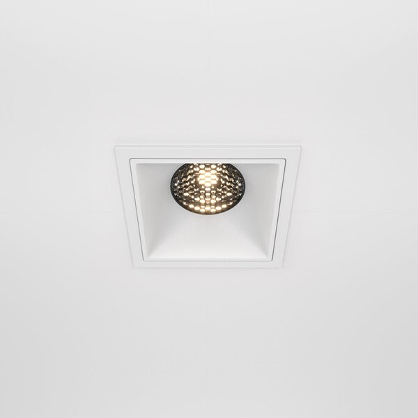 Maytoni downlight Alfa LED 15W 36° zápustné čtvercové svítidlo bílé Jednoduchá3000KAno