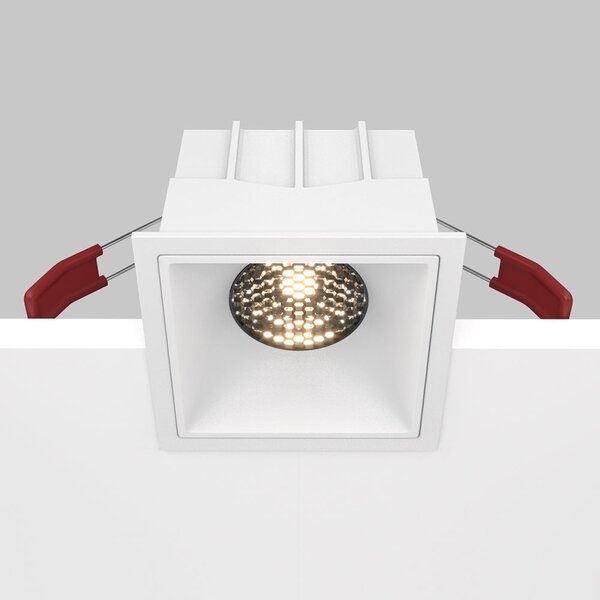 Maytoni downlight Alfa LED 15W 36° zápustné čtvercové svítidlo bílé Jednoduchá3000KAno