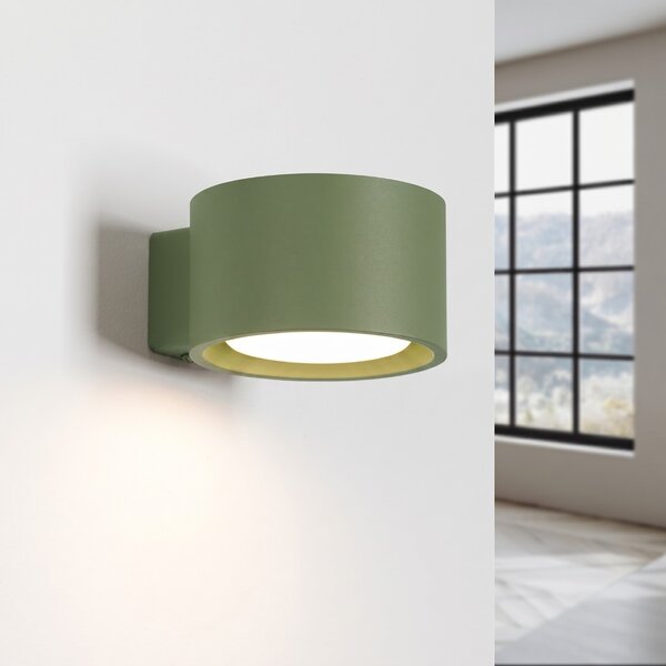 Sollux Lighting Nástěnné svítidlo MODO 1 olivově zelené GX53