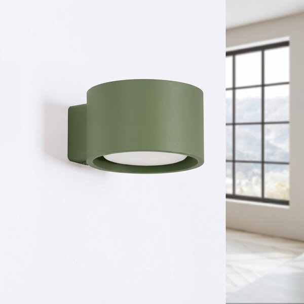 Sollux Lighting Nástěnné svítidlo MODO 1 olivově zelené GX53