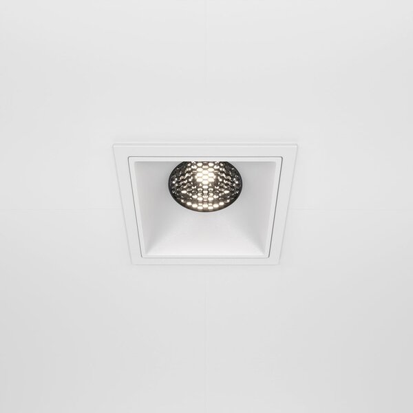 Maytoni downlight Alfa LED 15W 36° zápustné čtvercové svítidlo bílé Jednoduchá3000KAno
