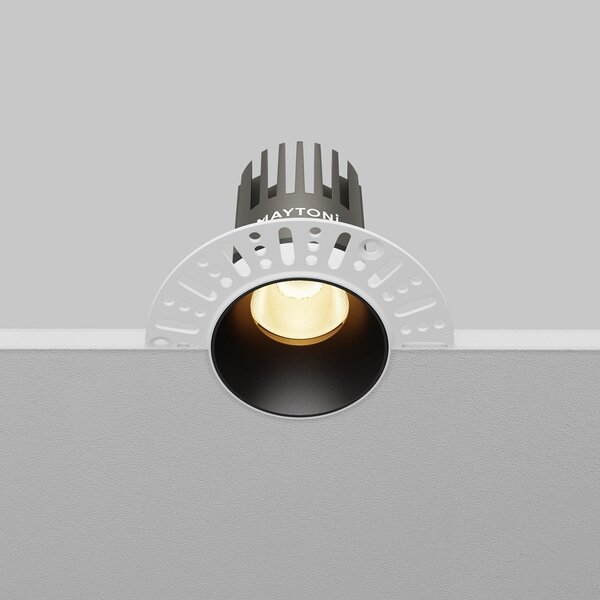 Maytoni downlight Dip LED 50° zápustné kruhové svítidlo černé 82xØ66mm3000K10W