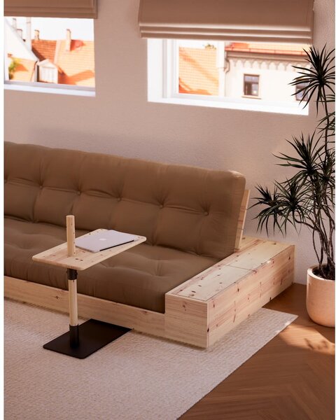 Růžová manšestrová rozkládací pohovka 244 cm Base – Karup Design