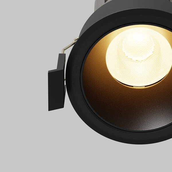 Maytoni downlight Dip LED 50° zápustné kruhové svítidlo černé 82xØ66mm3000K10W