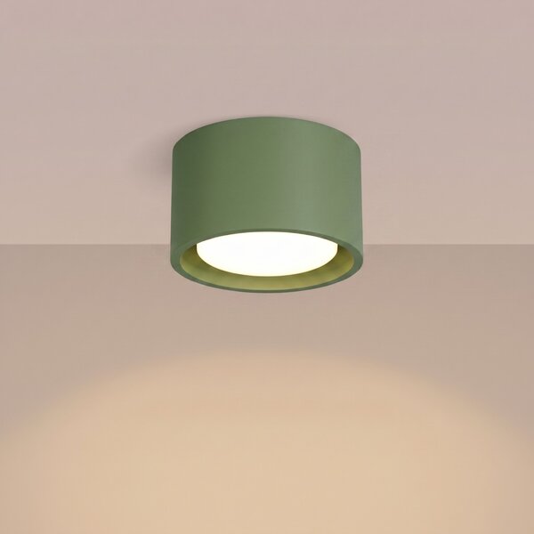 Sollux Lighting Stropní svítidlo MODO 1 olivově zelené GX53