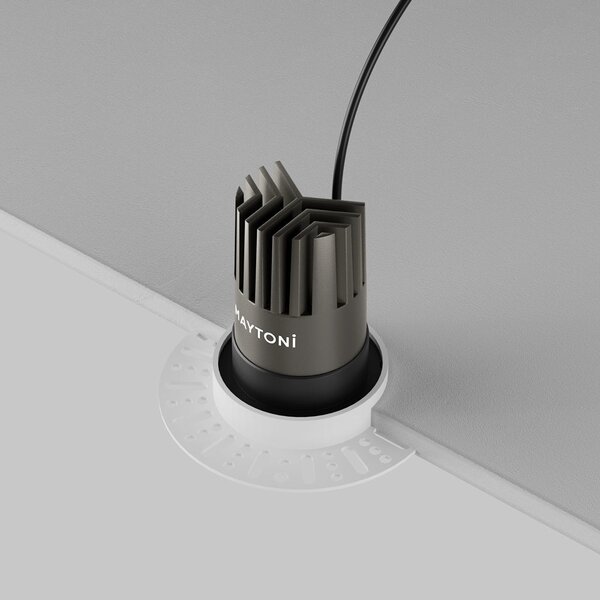 Maytoni downlight Dip LED 50° zápustné kruhové svítidlo černé 82xØ66mm3000K10W