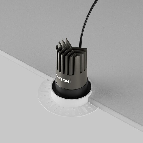 Maytoni downlight Dip LED 50° zápustné kruhové svítidlo černé 82xØ66mm3000K10W