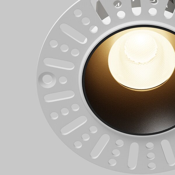 Maytoni downlight Dip LED 50° zápustné kruhové svítidlo černé 82xØ66mm3000K10W