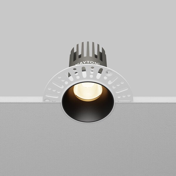 Maytoni downlight Dip LED 50° zápustné kruhové svítidlo černé 82xØ66mm3000K10W