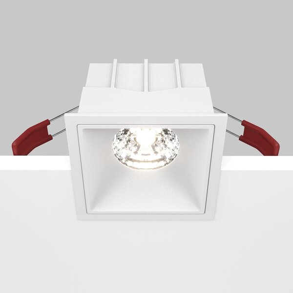 Maytoni downlight Alfa LED 15W 36° zápustné čtvercové svítidlo bílé Jednoduchá3000KAno
