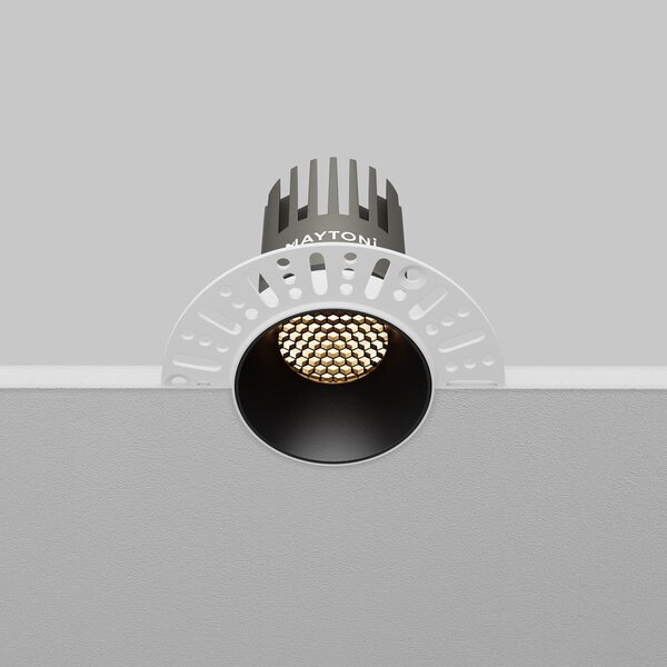 Maytoni downlight Dip LED 50° zápustné kruhové svítidlo černé 82xØ66mm3000K10W