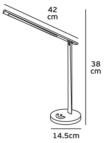 VK Light Nia LED Linear stolní svítidlo stmívatelné 3CCT Bílá
