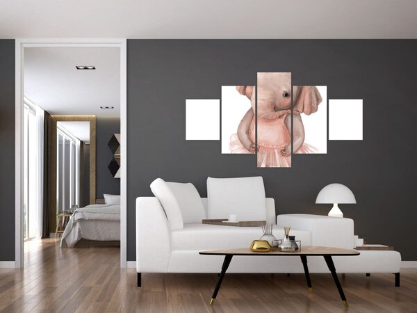 Obraz - Akvarelové zvířátko N⁰5 (125x70 cm)