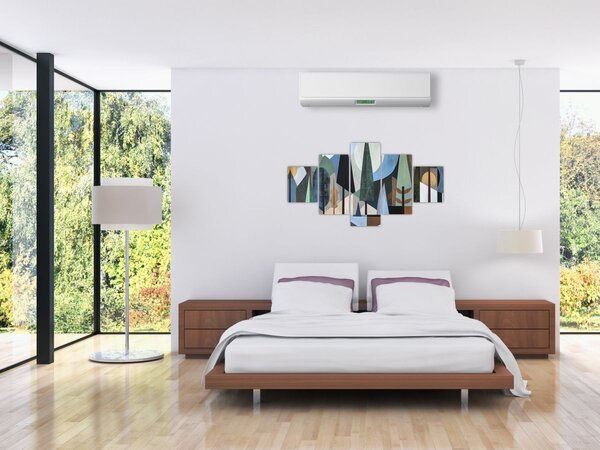 Obraz - Přírodní geometrická abstrakce II. (125x70 cm)