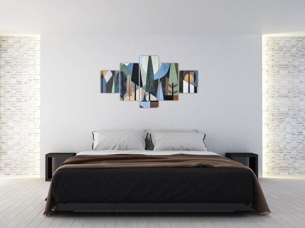 Obraz - Přírodní geometrická abstrakce II. (125x70 cm)