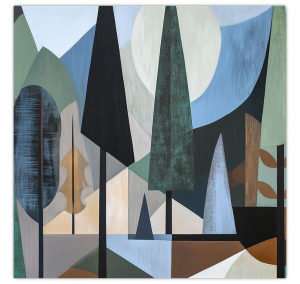 Obraz - Přírodní geometrická abstrakce II. (30x30 cm)