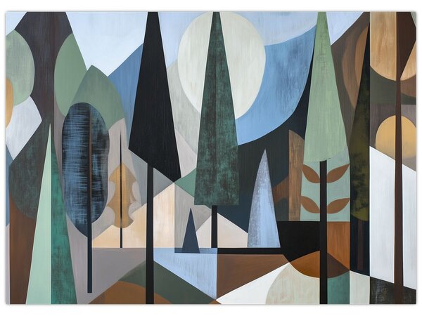 Obraz - Přírodní geometrická abstrakce II. (70x50 cm)