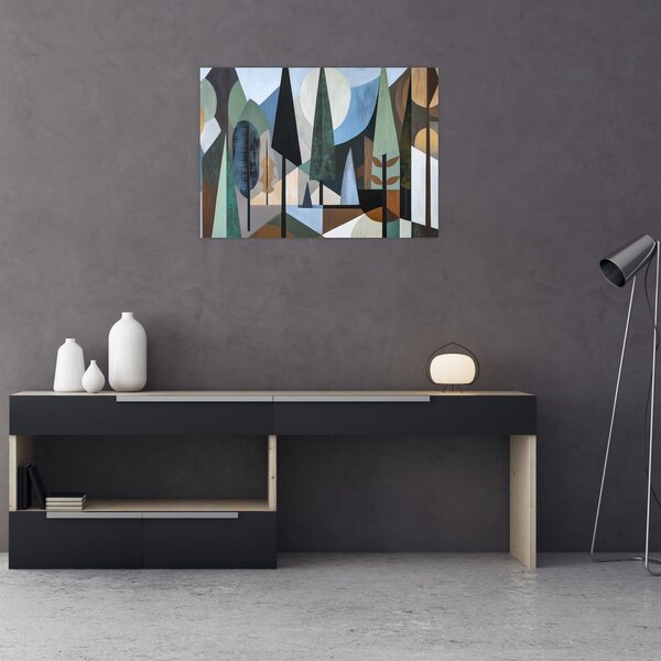 Obraz - Přírodní geometrická abstrakce II. (70x50 cm)