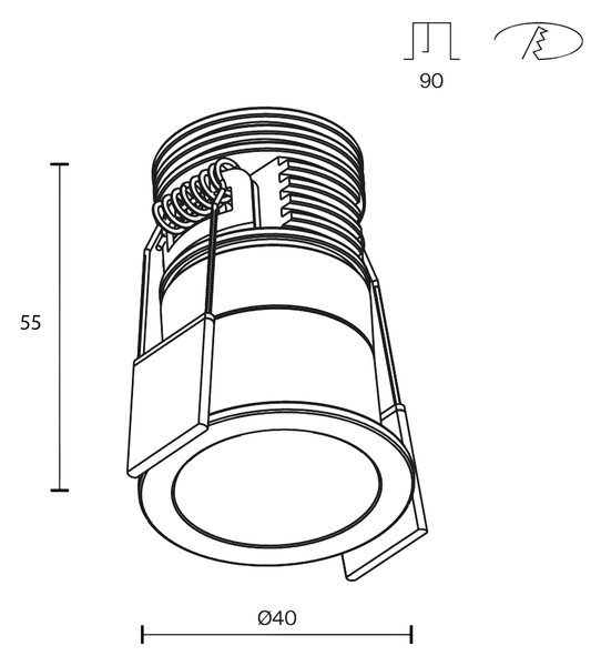 Maytoni downlight Minor LED 24° zápustné kruhové svítidlo 5W