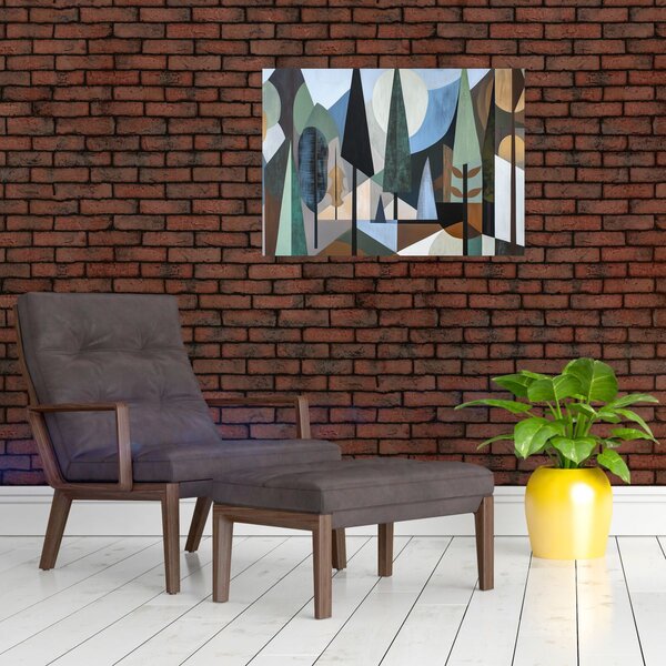 Obraz - Přírodní geometrická abstrakce II. (70x50 cm)