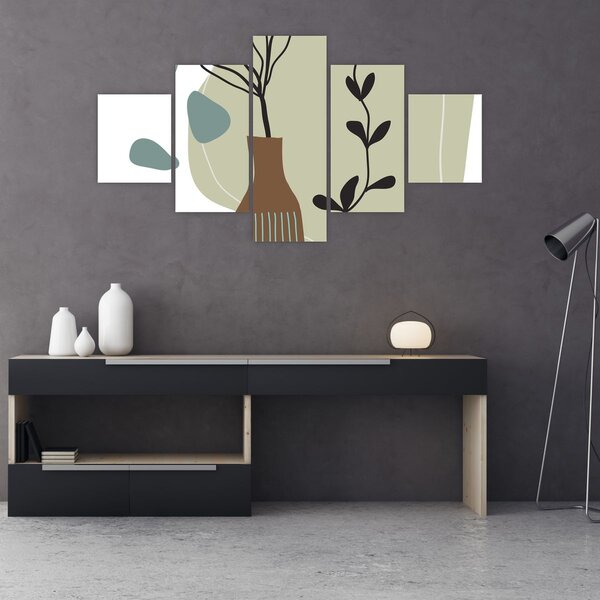 Obraz - Květiny ve váze N⁰2 (125x70 cm)