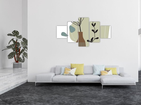 Obraz - Květiny ve váze N⁰2 (125x70 cm)