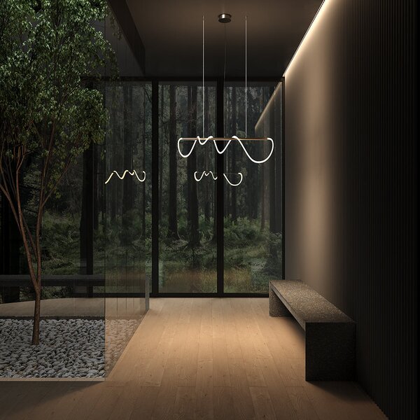 Maytoni Tau LED závěsné liniové svítidlo 1400mm/30W