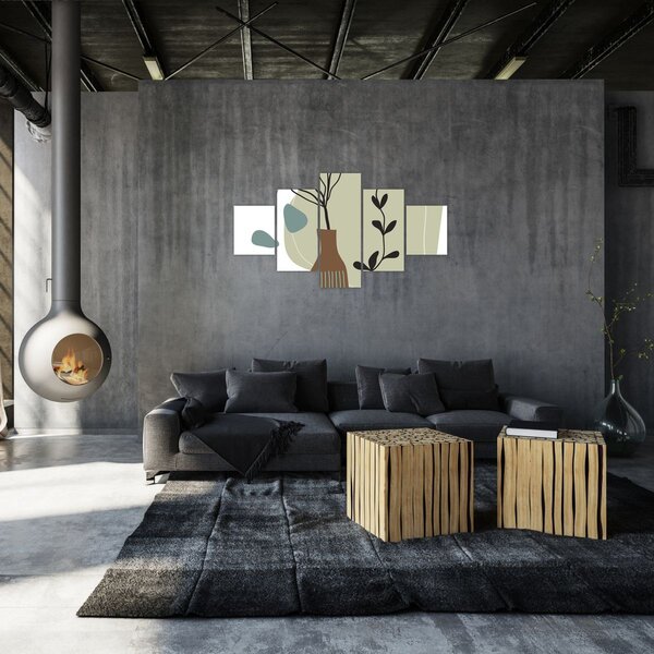 Obraz - Květiny ve váze N⁰2 (125x70 cm)