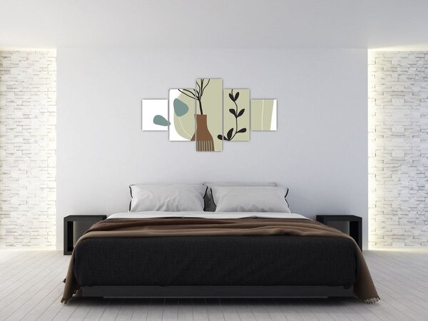 Obraz - Květiny ve váze N⁰2 (125x70 cm)