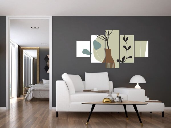 Obraz - Květiny ve váze N⁰2 (125x70 cm)
