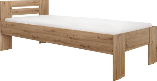 ECOMATRACE Postel, 90x200, dub artisan, BASIS
