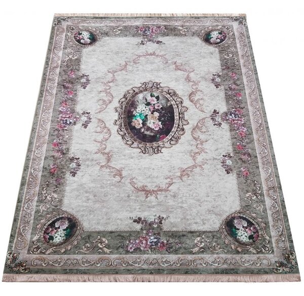 Makro Abra Moderní kusový koberec protiskluzový Horeca-New 100 Klasický béžový Rozměr: 80x150 cm