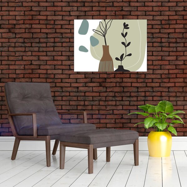 Obraz - Květiny ve váze N⁰2 (70x50 cm)