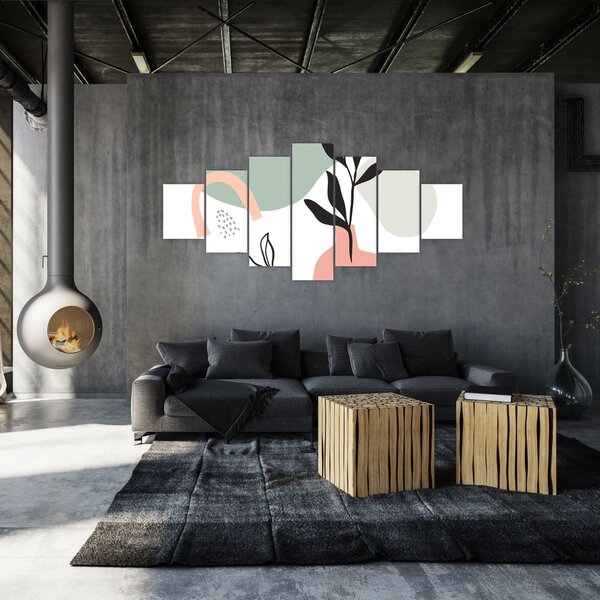 Obraz - Květiny ve váze N⁰3 (210x100 cm)