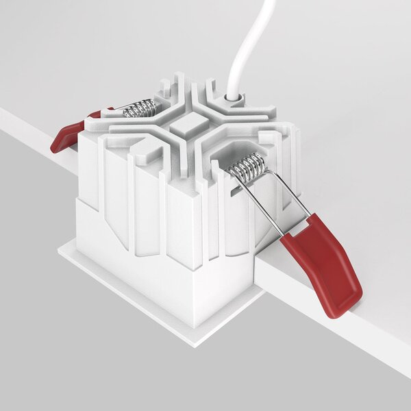 Maytoni downlight Alfa LED 10W 36° zápustné čtvercové svítidlo černé Jednoduchá