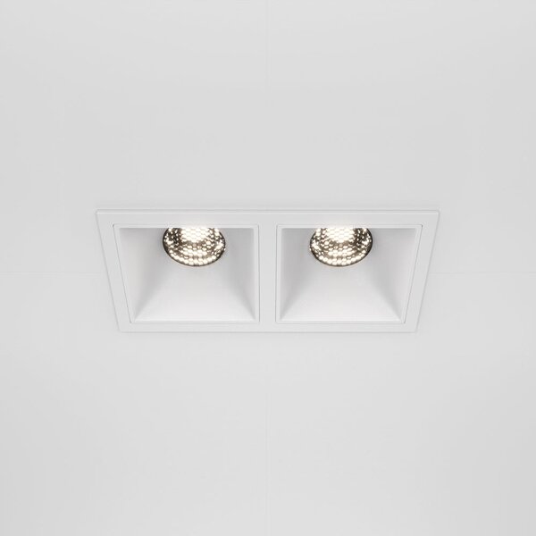 Maytoni downlight Alfa LED 10W 36° zápustné čtvercové svítidlo bílé Dvojitá3000KAno