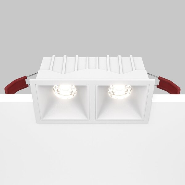 Maytoni downlight Alfa LED 10W 36° zápustné čtvercové svítidlo bílé Dvojitá3000KAno