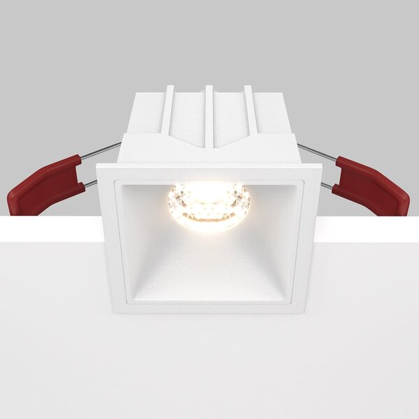 Maytoni downlight Alfa LED 10W 36° zápustné čtvercové svítidlo bílé Dvojitá3000KAno