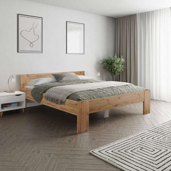Kondela Postel BASIS, 180x200, dub artisan