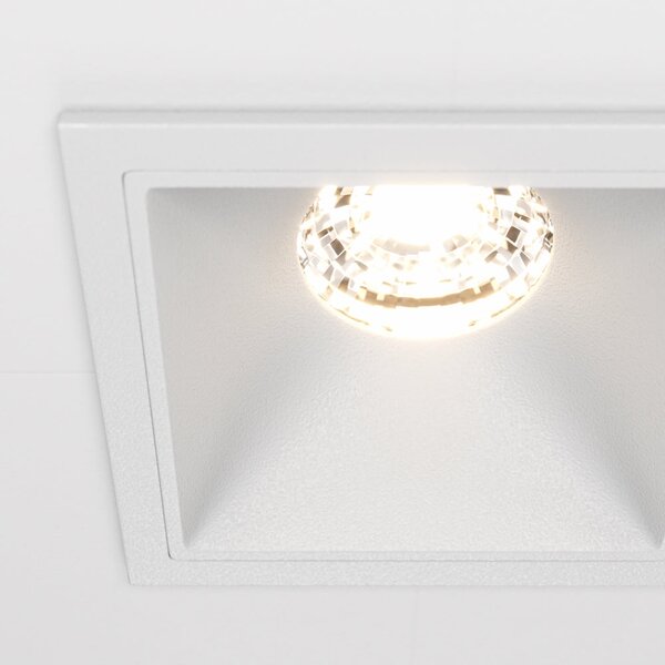 Maytoni downlight Alfa LED 10W 36° zápustné čtvercové svítidlo bílé Dvojitá3000KAno