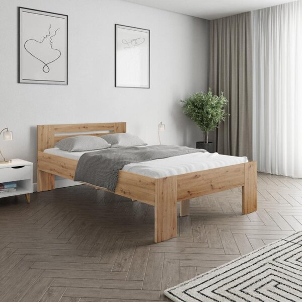 Kondela Postel BASIS, 140x200, dub artisan