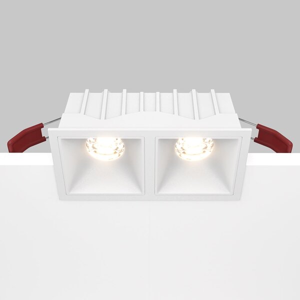 Maytoni downlight Alfa LED 10W 36° zápustné čtvercové svítidlo bílé Dvojitá3000KAno
