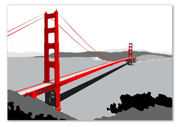 Foto obraz sklo tvrzené Most San Francisco osh-98448753