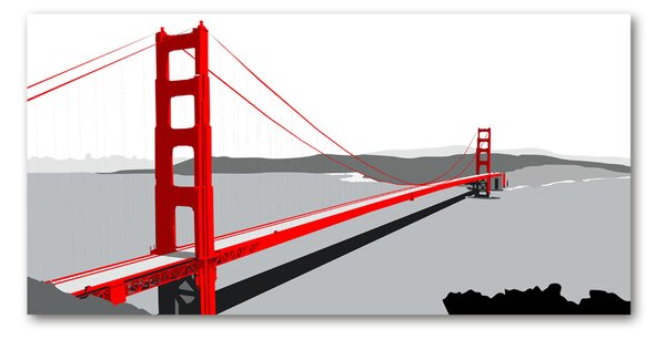 Foto obraz sklo tvrzené Most San Francisco osh-98448753