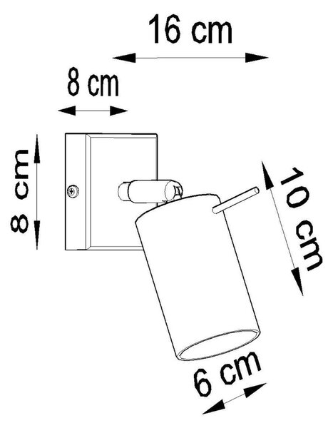 Sollux Lighting Nástěnné svítidlo RING žluté