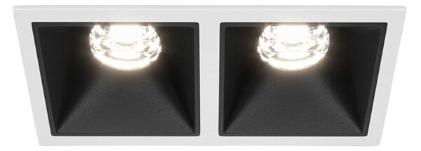 Maytoni downlight Alfa LED 10W 36° zápustné čtvercové svítidlo černé Jednoduchá