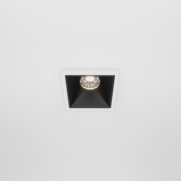 Maytoni downlight Alfa LED 10W 36° zápustné čtvercové svítidlo černé Jednoduchá